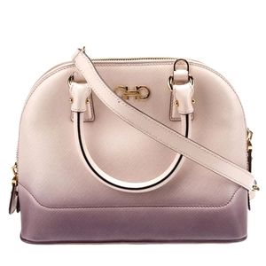 Salvatore Ferragamo Darina Gradient Saffiano Leather Bag In Pink Mauve